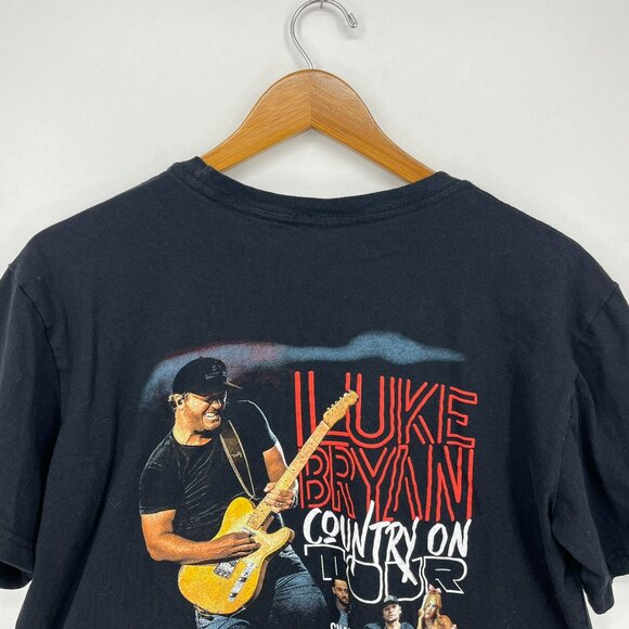 Luke Bryan T-Shirt‎ Women's Size L Black Country On Tour 2023 Music Festival - Picture 7 of 9
